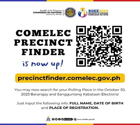 comelec precinct finder app|PIA .